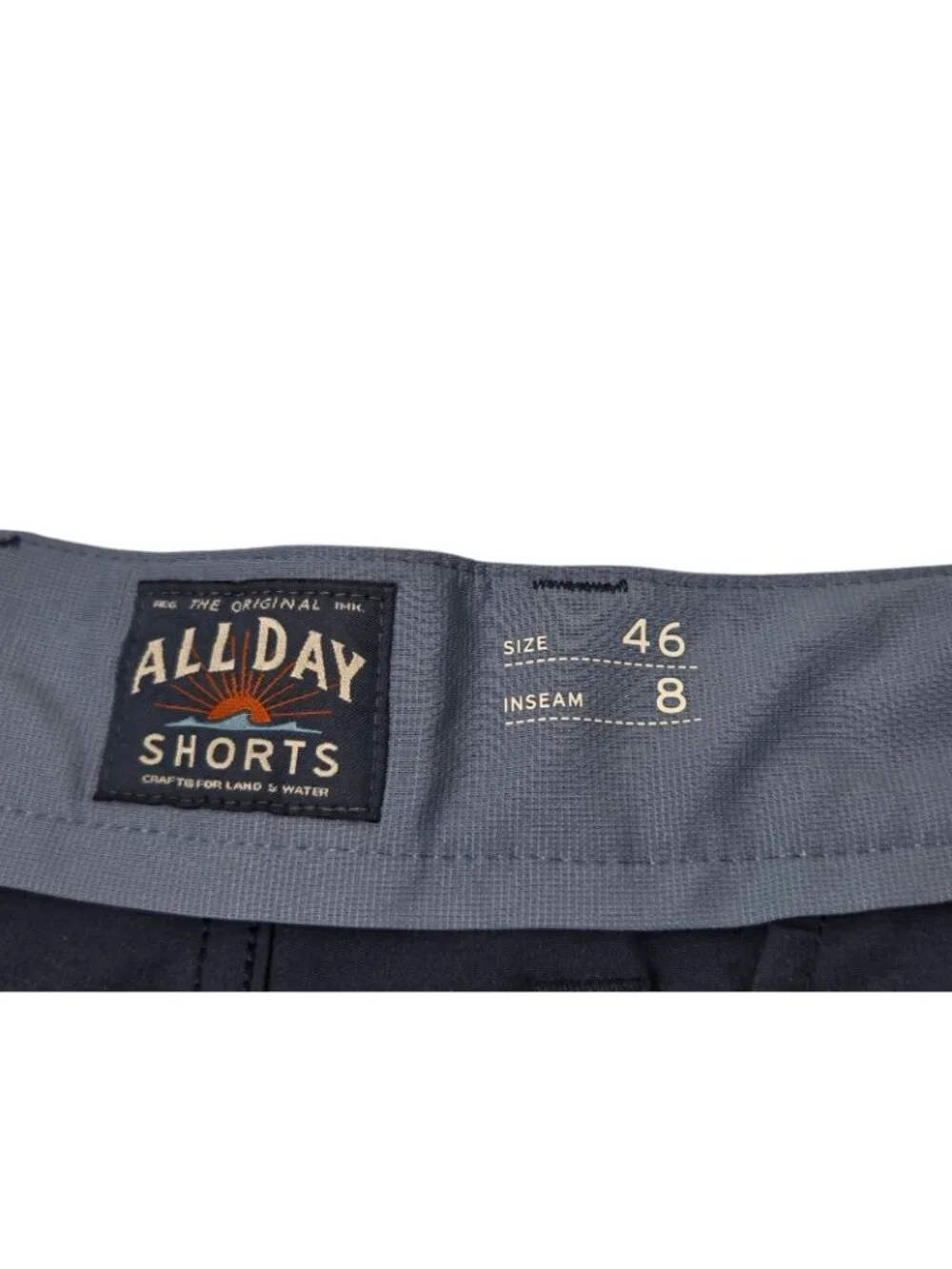 Faherty All Day Shorts Men's 48 Navy Blue Performance Chino Drawstring 8